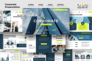 Corporate - Google Slides Template, a Presentation Template by Iqsiart Studio (Thumbnail 1 of 3)