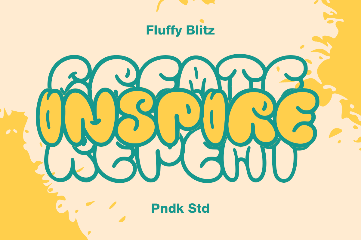 Fluffy Blitz - 2 Graffiti Bubble, a Sans Serif Font by Pandeka Studio (Photo 6 of 9)