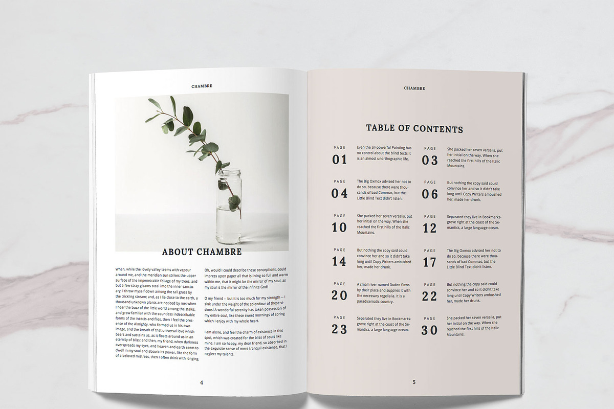 Chambre magazine template, a Magazine Template by Unsited (Photo 8 of 10)