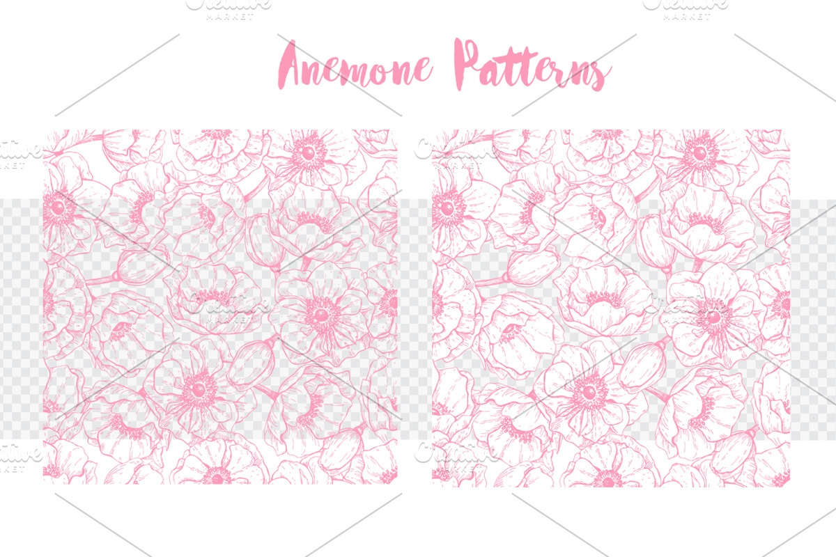 Anemone. Hand Drawn Flower Set, a Graphic by Epine (Photo 5 of 7)