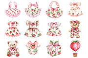 Berry Birthday Clipart, a Seasonal Illustration by CitraGraphics (Thumbnail 4 of 6)