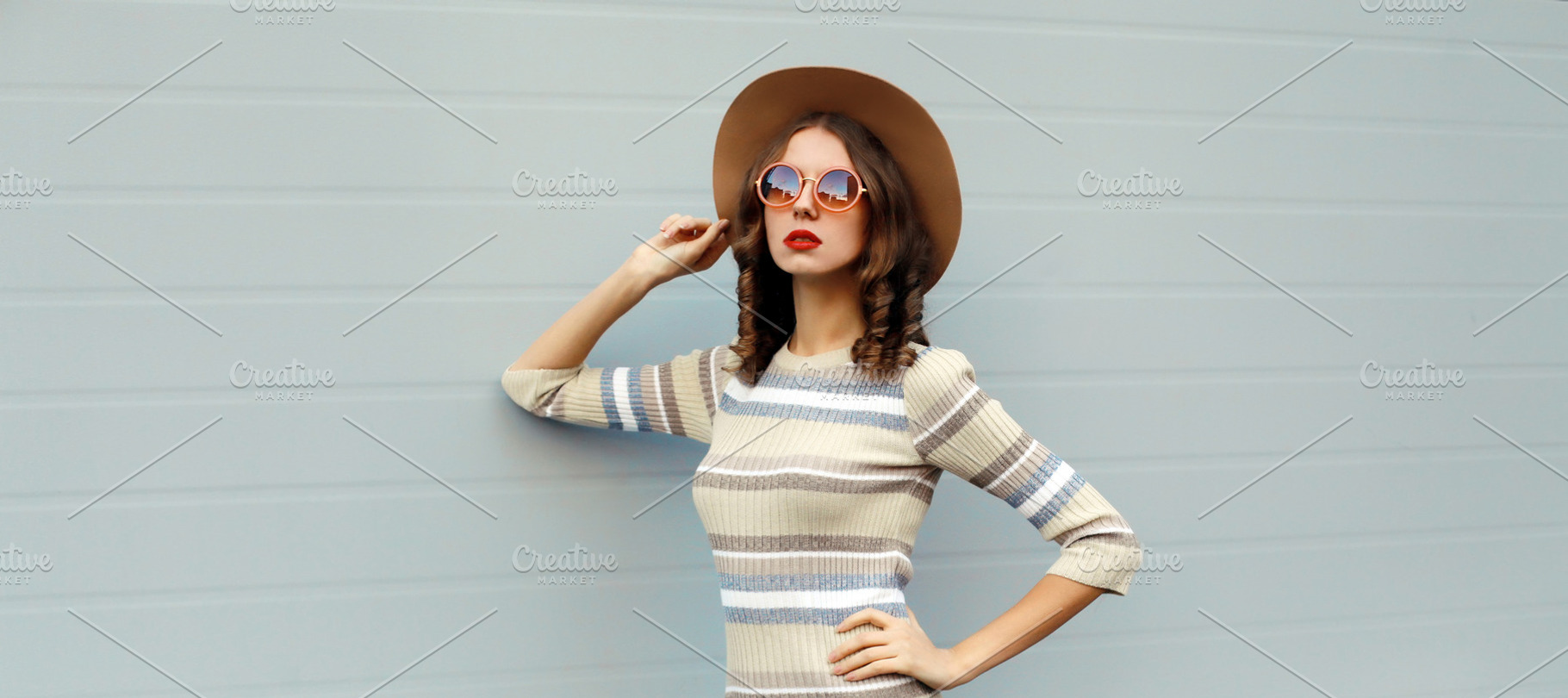 Stylish young woman posing in round, a Person Photo by Rohappy