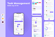 Task Management Mobile App UI Kit, an UI Kit Template by uicube (Thumbnail 3 of 3)