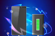 Realistic mobile phone with external, an Object Illustration by Vectorbuum (Thumbnail 3 of 3)