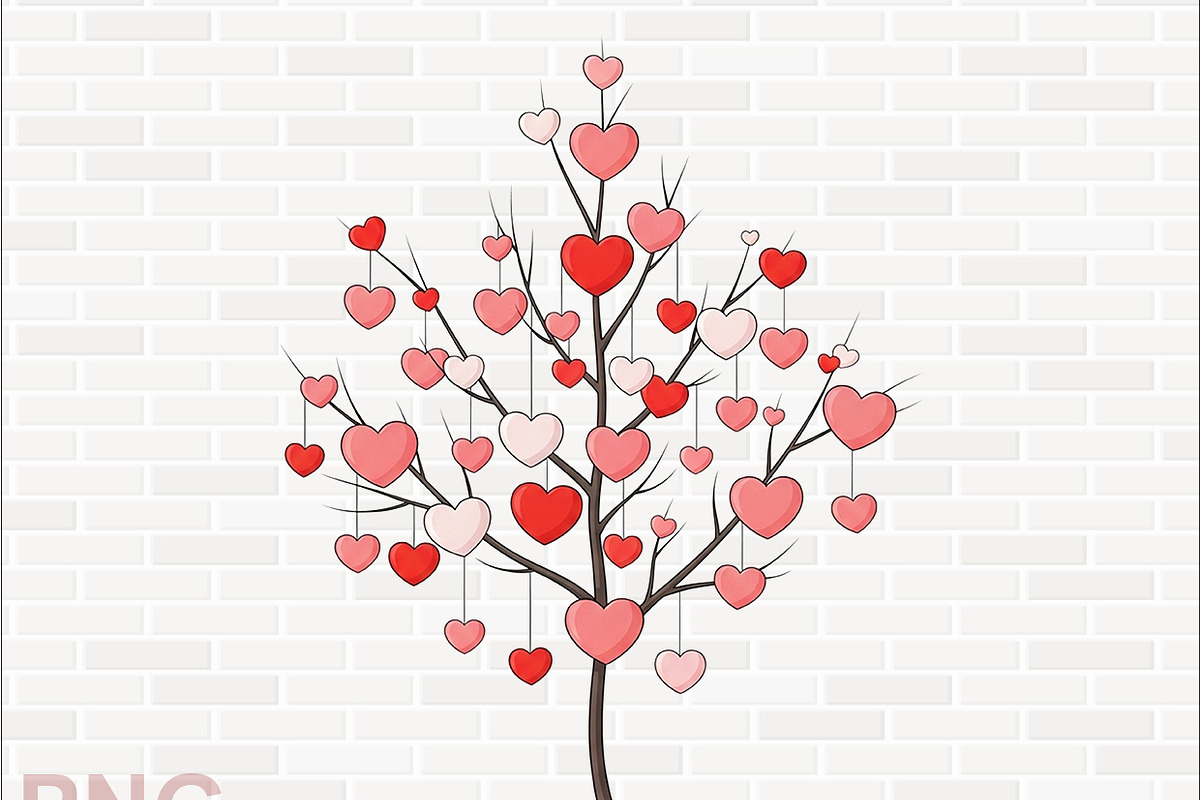 Heart Tree Clipart Bundle, a Graphic by crative8112 (Photo 2 of 11)