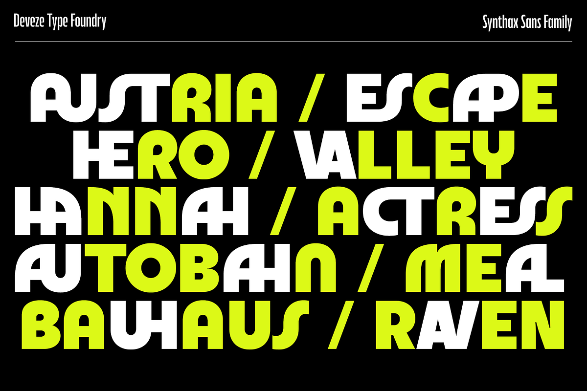 DT Synthax Sans, a Sans Serif Font by Deveze Type Foundry (Photo 14 of 15)