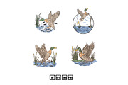duck hunting community illustration, an Illustration by kalehstudio (Thumbnail 1 of 5)