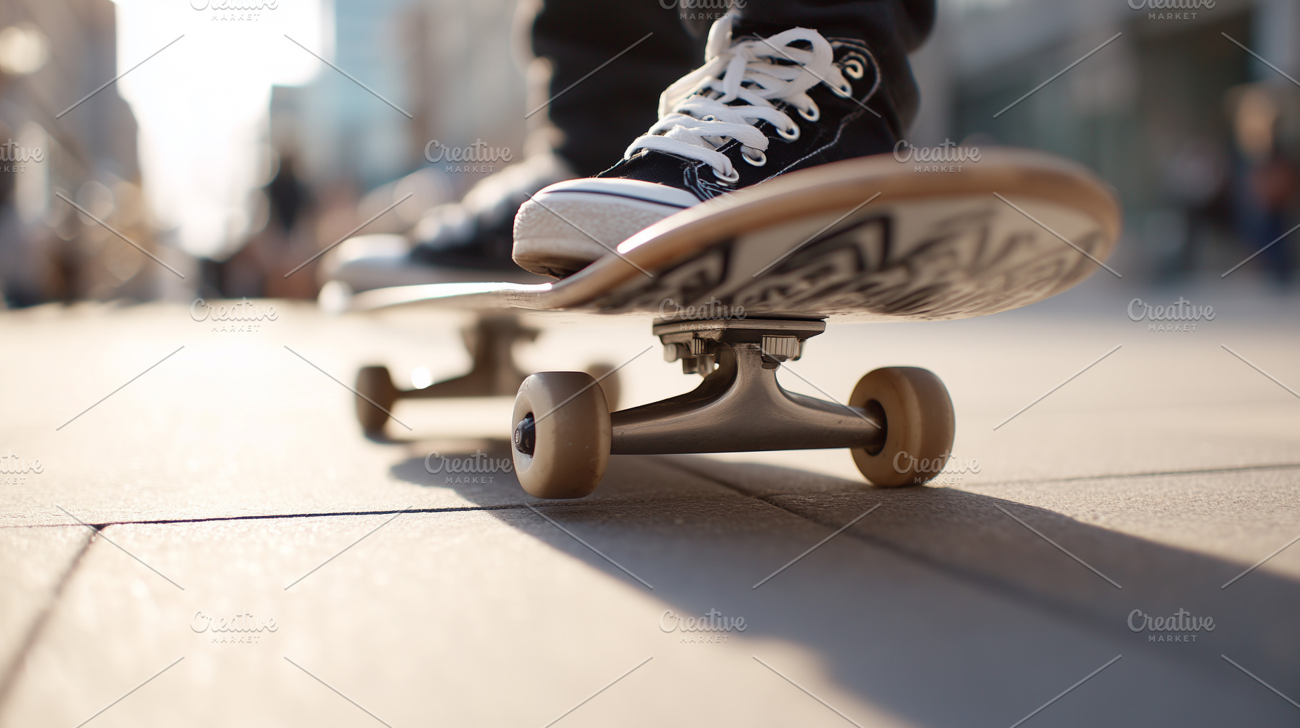 Person with black sneakers riding a, a Sports & Recreation Photo by MistyDay