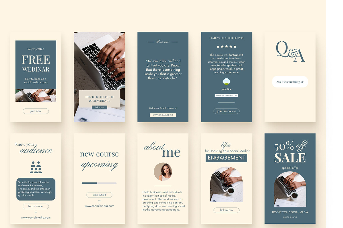 Canva Social Media Templates, a Social Media Template by SpaceShop (Photo 3 of 3)