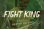 Fight King Brush & SVG Font, a Handwritten Font by Cruzine (Thumbnail 1 of 8)