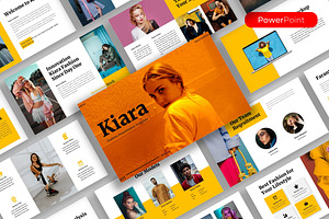 Kiara – Fashion PowerPoint Template, a Presentation Template by kreatifreya