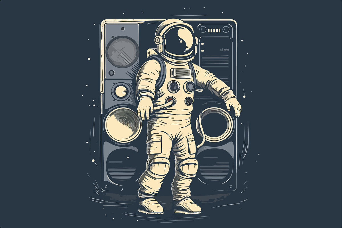 62 t-shirt designs. Big musical bund, an Animal Illustration by Fractal fonts & graphics (Photo 58 of 63)