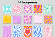 The 90s. Cliparts, cards, patterns, an Object Illustration by Valeria Soloveva (Thumbnail 9 of 23)