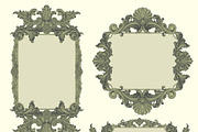 Collection vintage engraved frames., a Decorative Illustration by Vector Engraving (Thumbnail 17 of 31)