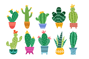 50 Playful Cactus Illustrations, a Graphic by judayartworks (Thumbnail 2 of 6)