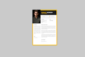 Ronald Graphic Resume Designer