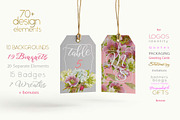PINK TOOLBOX-70+DesignElements, an Illustration by watercolorwild.graphics (Thumbnail 3 of 13)