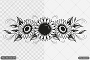 Sunflower SVG PNG Design Bundle, an Illustration by Actual Pixel (Thumbnail 8 of 30)