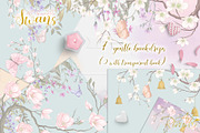 Swans wedding baby shower clipart, an Animal Illustration by RivusArt (Thumbnail 3 of 10)
