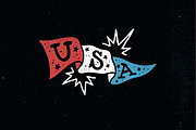 4th of July Americana Lettering, a Seasonal Illustration by JoshuaRed Design (Thumbnail 5 of 6)