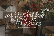 Ophelia Story - Curly Script, a Script Font by Sarid Ezra (Thumbnail 8 of 9)