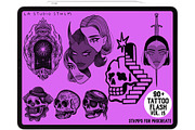 BUNDLE 2 - Tattoo Flash - Stamp Sets, a Brush Add-On by LA Studio Sthlm (Thumbnail 3 of 17)
