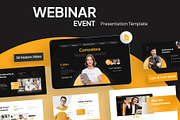 Webinar Event Google Slides, a Presentation Template by New Coral Design (Thumbnail 1 of 6)