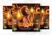 Sunday Party Flyer Design Template, a Flyer Template by Shajib Shikder (Thumbnail 2 of 2)