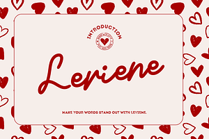 Leviene – A Bold & Elegant Font, a Script Font by Creacy Studio