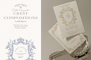 Baroque Vintage Vector Frames Crests, a Decorative Illustration by Veris Studio (Thumbnail 5 of 14)