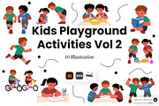 Kids Playground Activities Vol 2, a Person Illustration by SLAB! Design (Thumbnail 1 of 3)