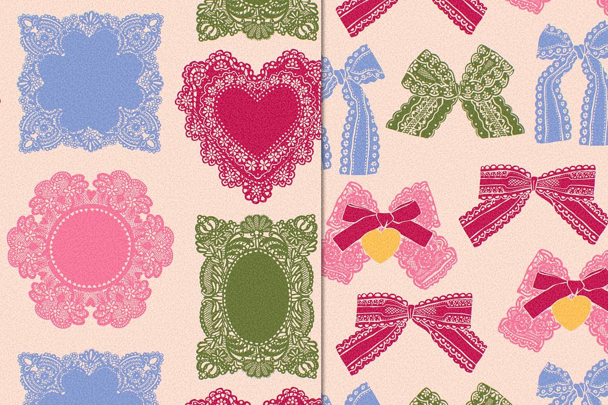 Lace Bows and frames, a Decorative Illustration by Twisted Tail (Photo 10 of 10)