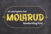 MOLARUD | Handwriting Display, a Sans Serif Font by twinstd (Thumbnail 1 of 10)