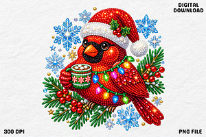 Red Bird Christmas Cardinal PNG