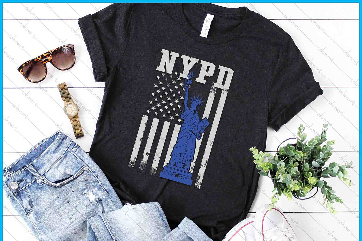 New York Police Statue Of Liberty, a Graphic by Creativeusart (Photo 1 of 4)