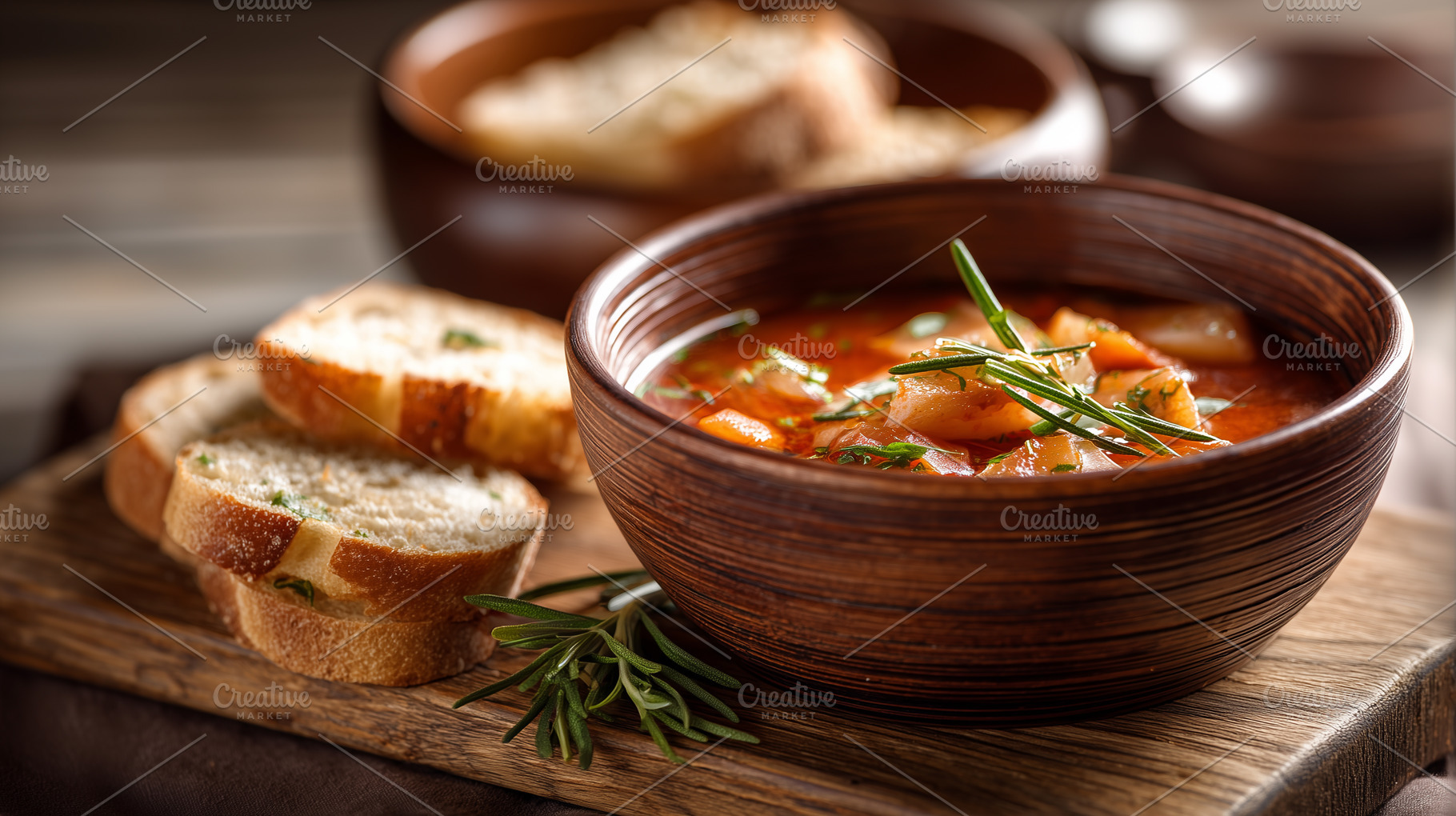 Rustic vegetable stew with herbs, a Food & Drink Photo by MistyDay