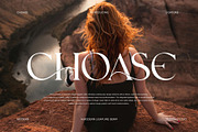CHOASE Modern Ligature Serif, a Serif Font by Alfinart (Thumbnail 1 of 9)
