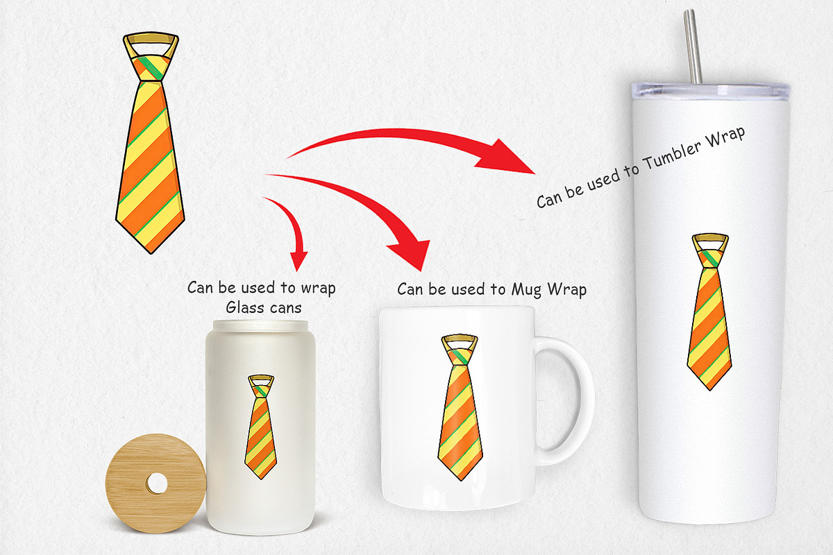 Necktie Clipart, a Graphic by Artnoy (Photo 4 of 5)
