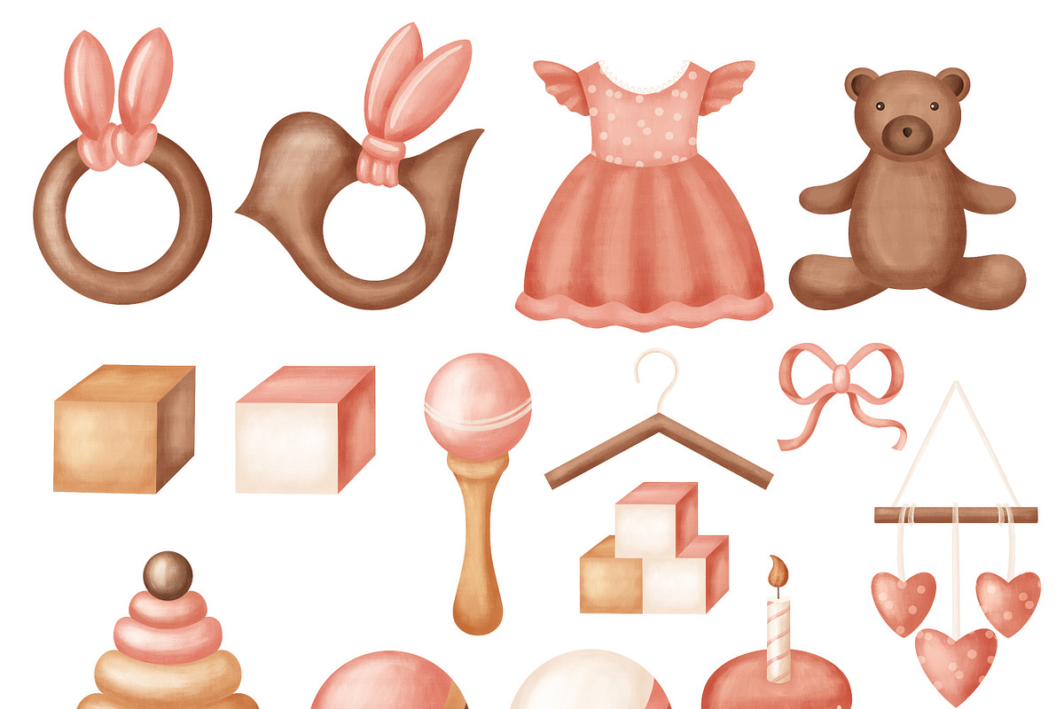NEWBORN baby illustration & patterns, an Animal Illustration by Linerisyart (Photo 15 of 16)