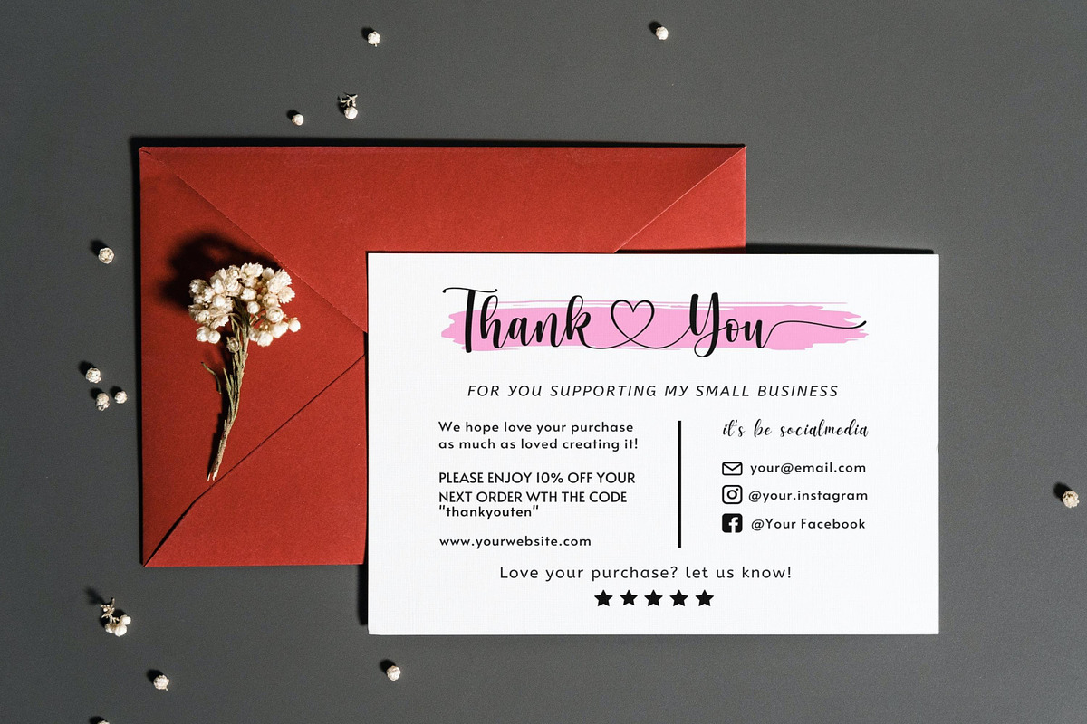 Thank You Card For Small Business, a Flyer Template by Oskar Wantopi (Photo 10 of 12)
