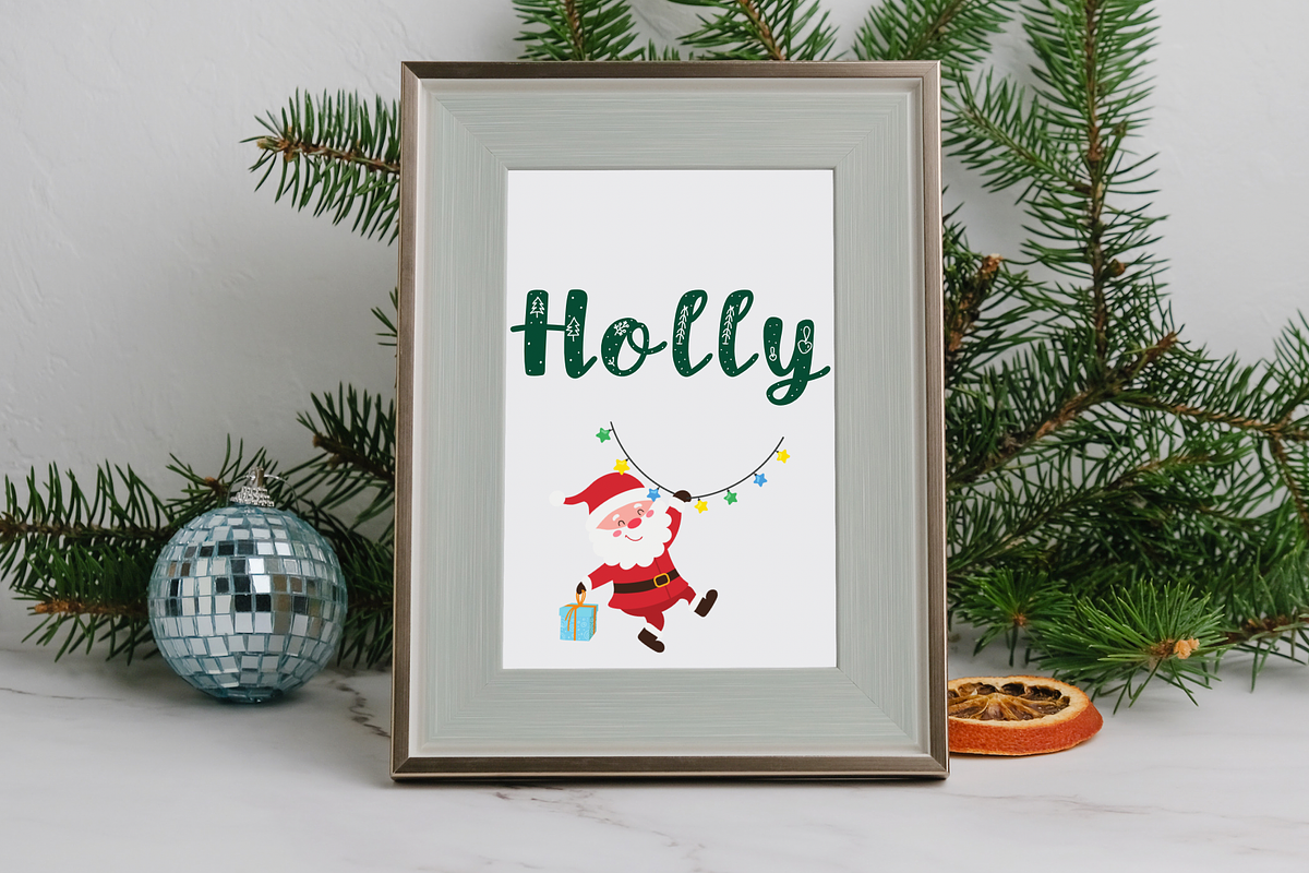 Merry Christmas font, a Handwritten Font by JJuta (Photo 4 of 6)