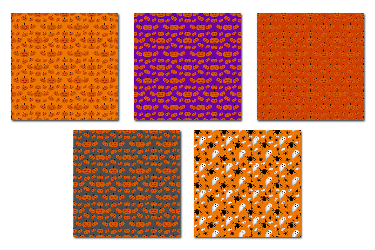 Halloween Seamless Pattern 4, a Pattern Graphic by tchastudio (Photo 3 of 5)