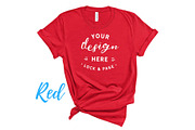 Bella Canvas TShirt Mockups On White, a Shirt Mockup by lock and page (Thumbnail 44 of 92)