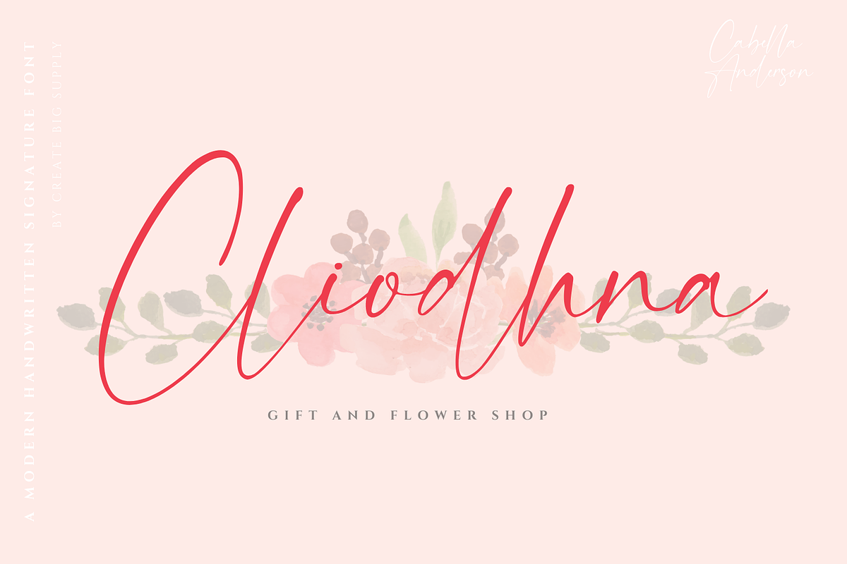 Cabella Anderson - Elegant Signature, a Handwritten Font by CreateBigSupply (Photo 3 of 10)