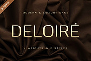 DELOIRE - Modern & Luxury Sans, a Sans Serif Font by Almarkhatype (Thumbnail 1 of 10)
