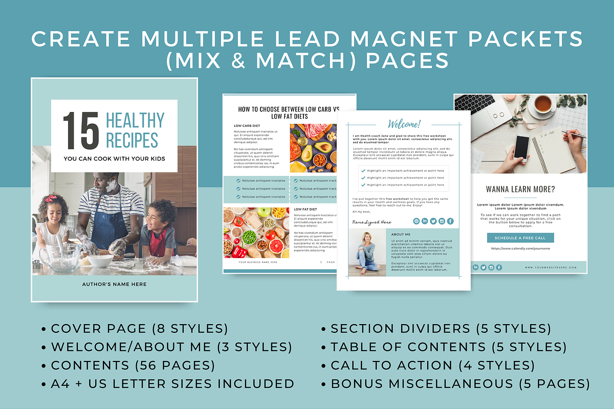 Canva Lead Magnet BUNDLE for Coaches, a Brochure Template by Designs by ...