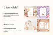 Baby Shower Invitation Mockups Canva, an Advertising Mockup by Matisse Studio (Thumbnail 3 of 9)