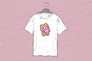 Cute Kawaii Teddy Bear Character, an Animal Illustration by Palau (Thumbnail 2 of 12)