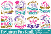 The Unicorn Pack Svg Bundle, an Object Graphic by DollarSmart (Thumbnail 1 of 6)