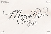 Magnolias Script, a Script Font by Suza Studio